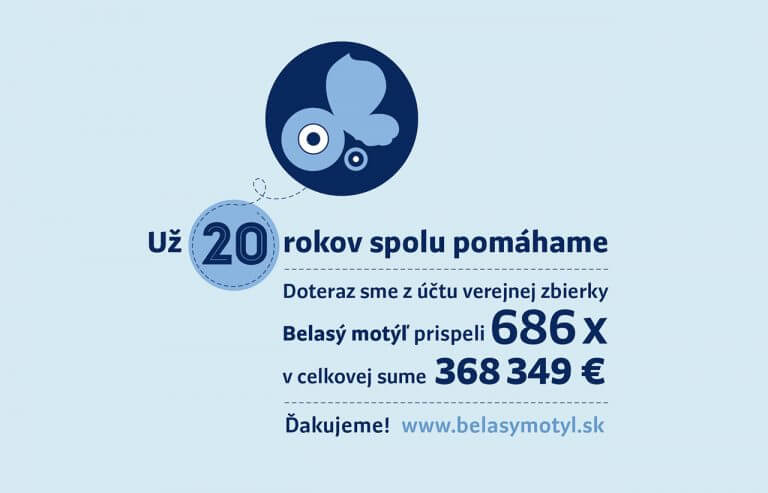 Belasý motýľ pomáha už 20 rokov